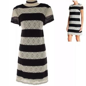 NWT Maggy London Lace Striped Sheath Dress 4 Closeout Price